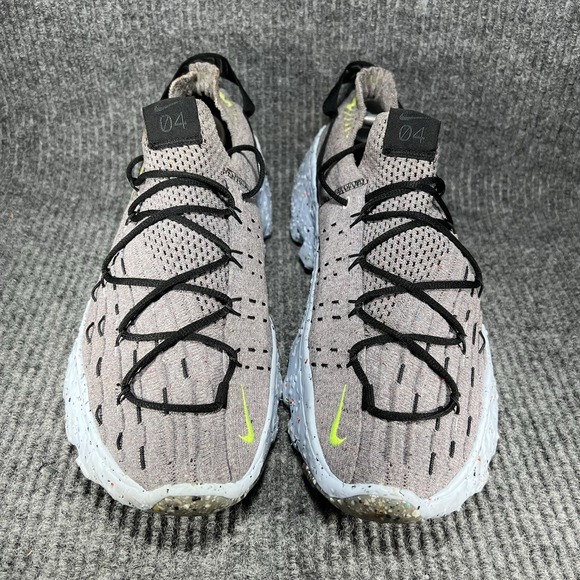 Nike Space Hippie 04 Men's Size 12.5 Grey Volt Blue Green Shoes CZ6398-001 - Picture 3 of 10